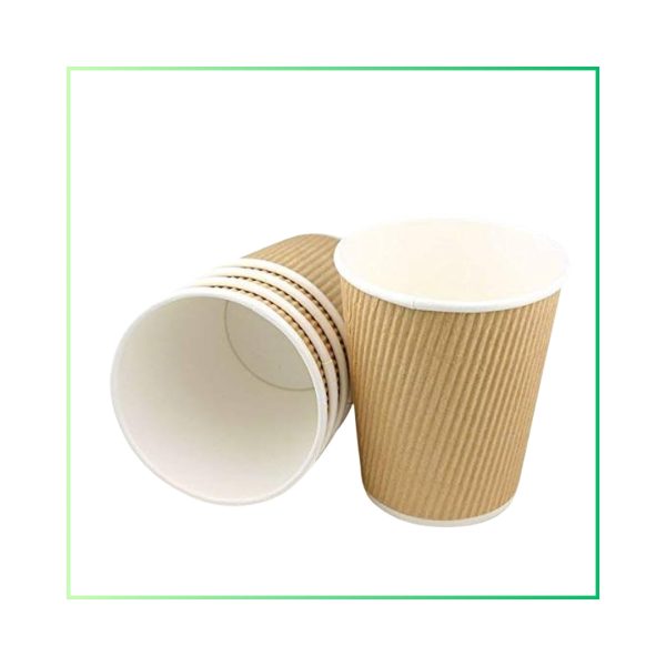 Ripple Paper Cup 120ml top view