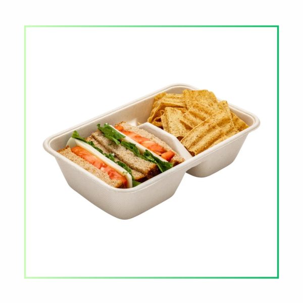 Bagasse Rectangle Container - 2CP