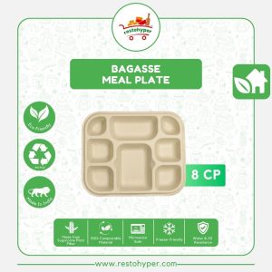 Bagasse 8CP Plates