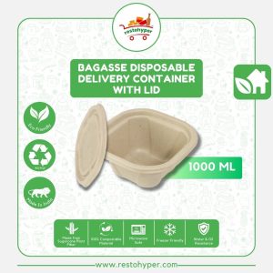 bagasse disposable container 1000ml