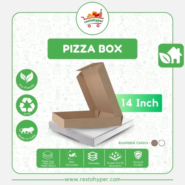corrugated pizza box 14 inch