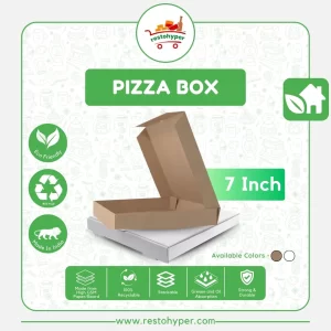 corrugated pizza box 7 inch